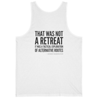 Washington Strategic Relocation Back Print Tank Top - White back