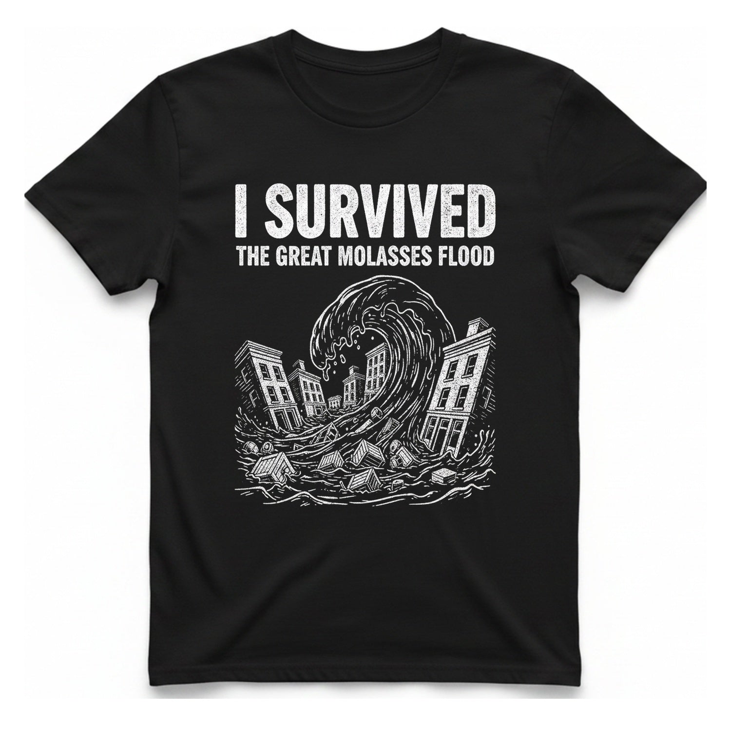 Great Molasses Flood T-Shirt - Black front