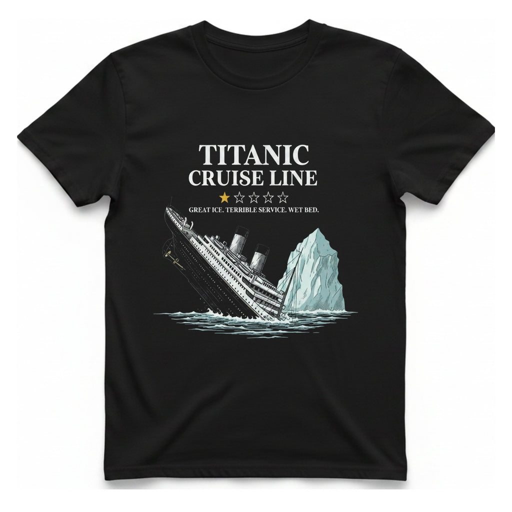 Titanic Cruise Line T-Shirt - Black front