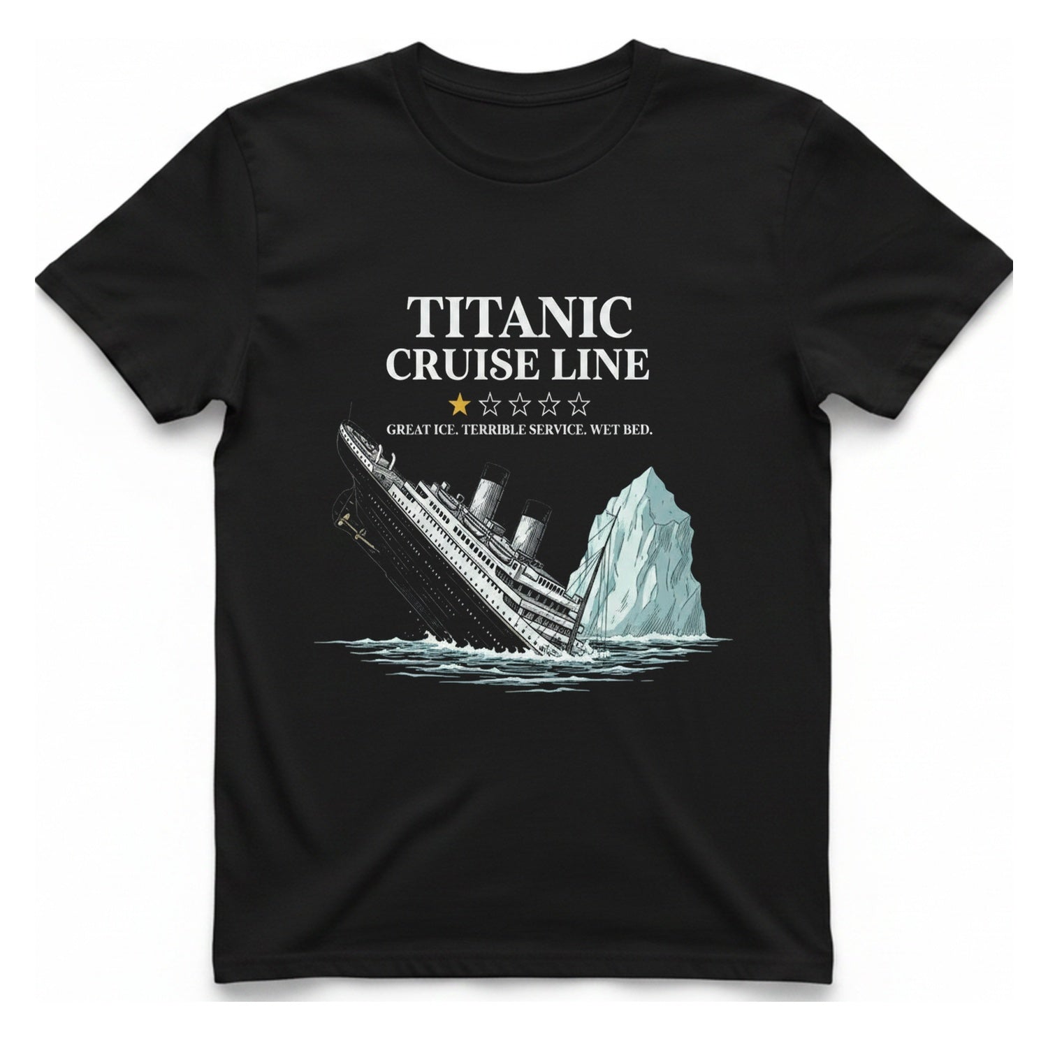 Titanic Cruise Line T-Shirt - Black front