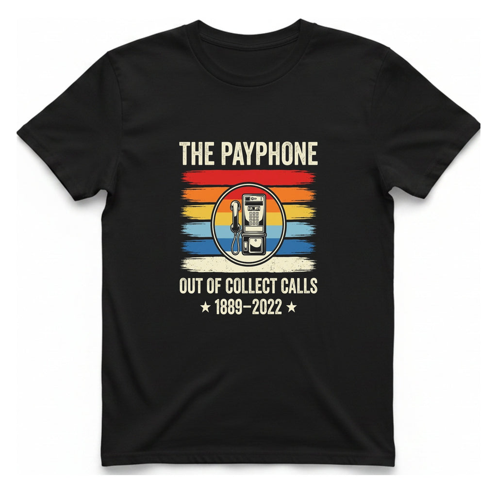 Public Payphone Memorial T-Shirt - Black front