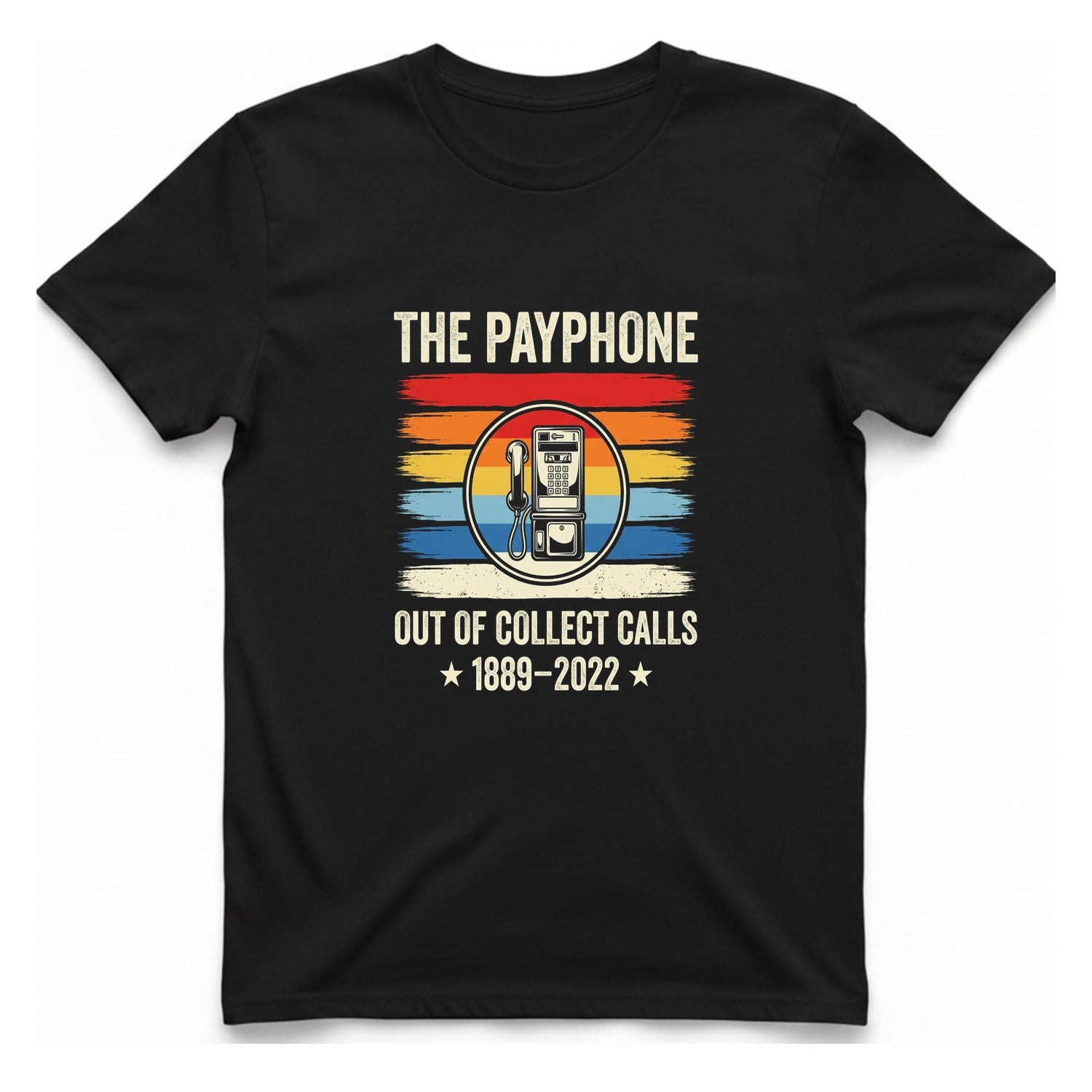 Public Payphone Memorial T-Shirt - Black front