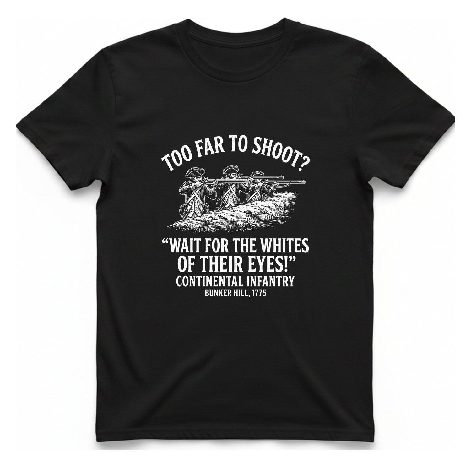 Whites of Their Eyes Bunker T-Shirt - Black front