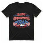 Happy Sesquicentennial Usa T-Shirt - Black front