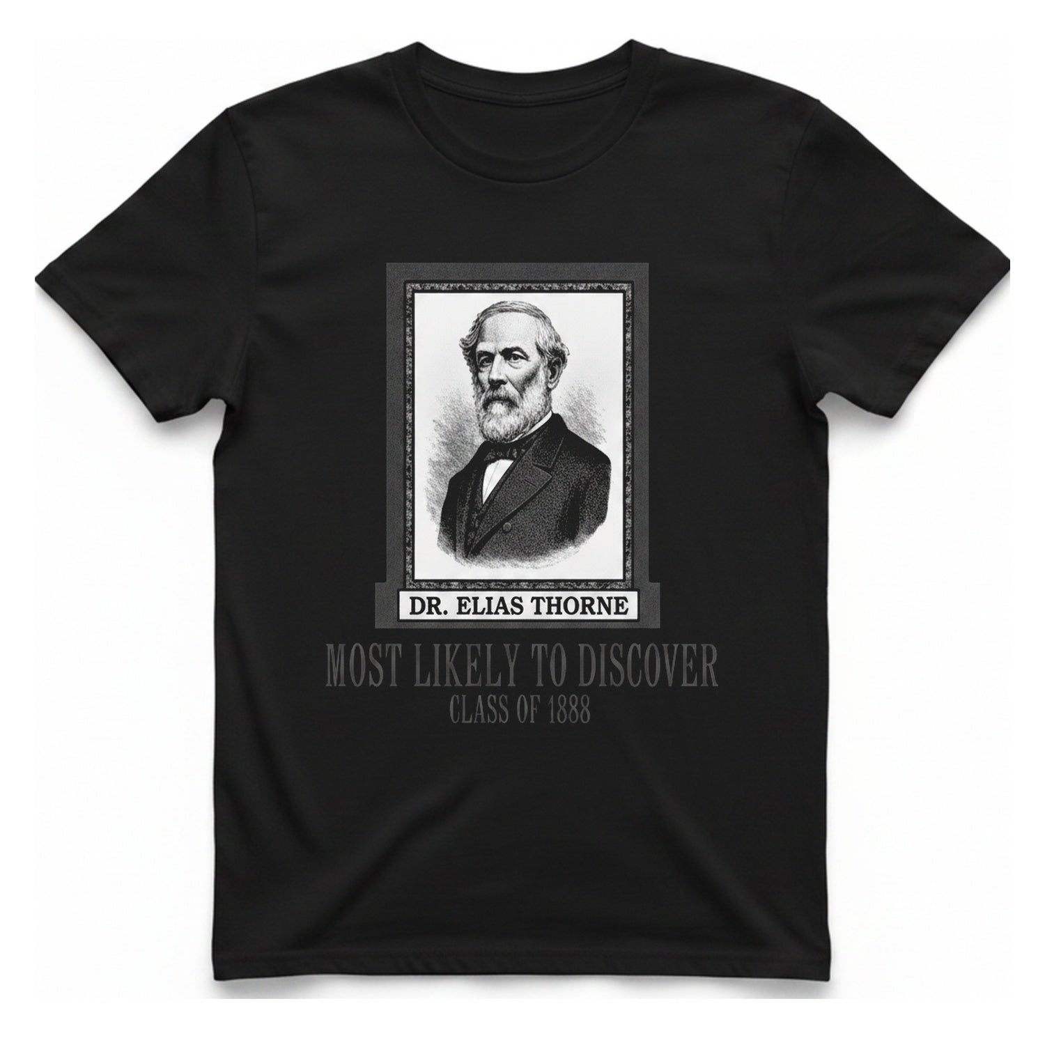 Dr Elias Thorne Discover T-Shirt - Black front