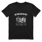 Spanish Armada Fire Ships T-Shirt - Black front