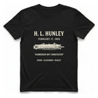 Css Hunley Submarine Memorial T-Shirt - Black front
