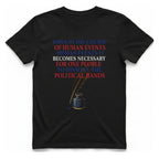 Declaration of Independence Preamble T-Shirt - Black front