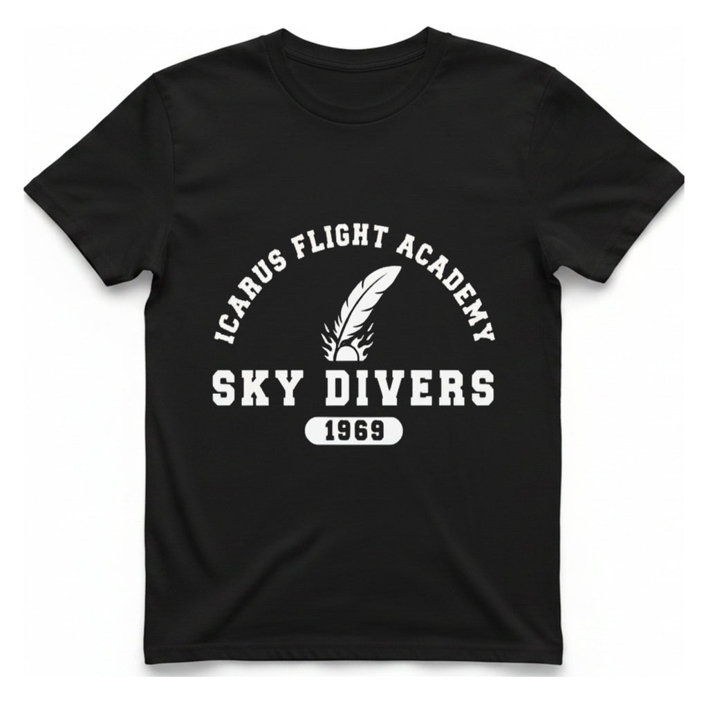 Icarus Flight Academy T-Shirt - Black front