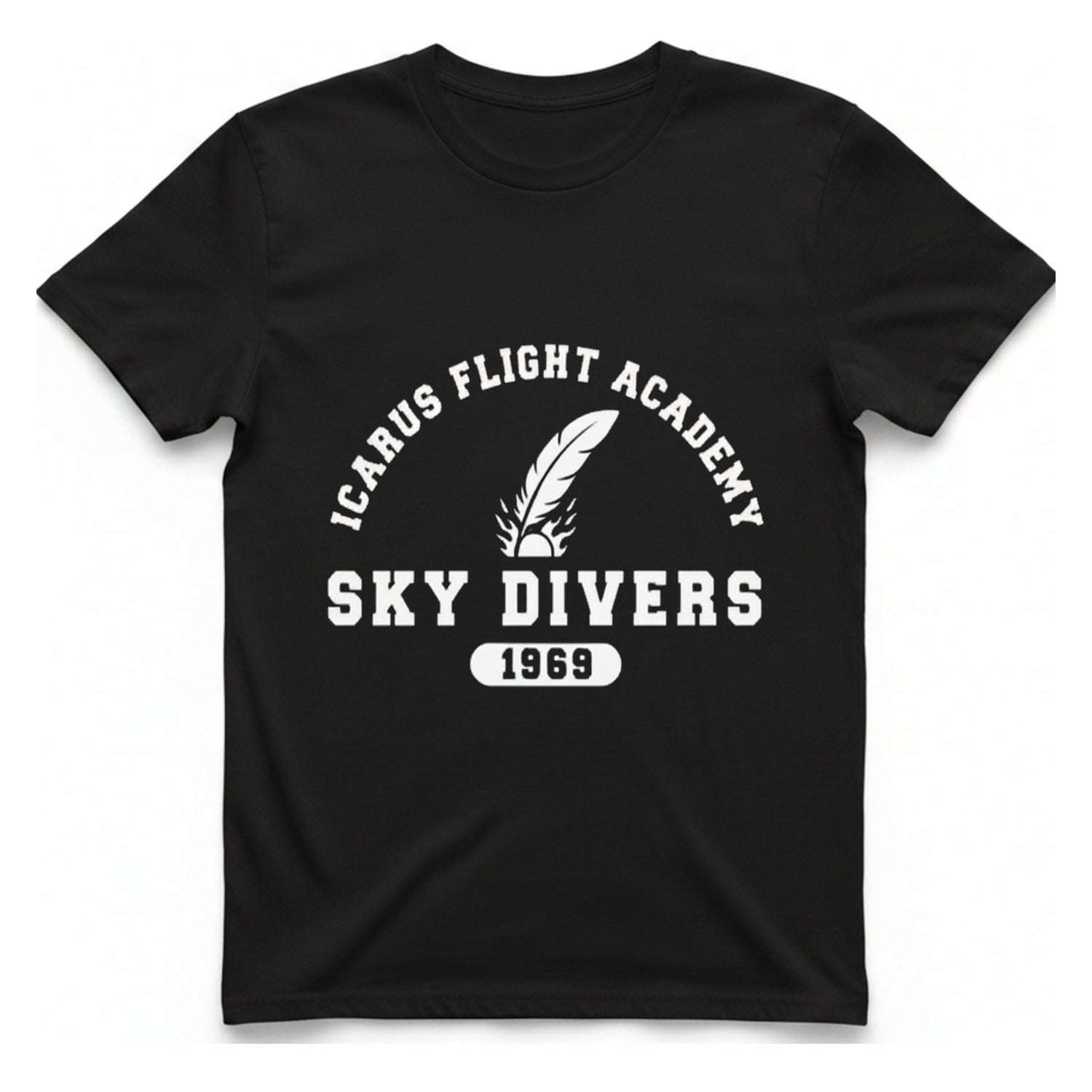 Icarus Flight Academy T-Shirt - Black front