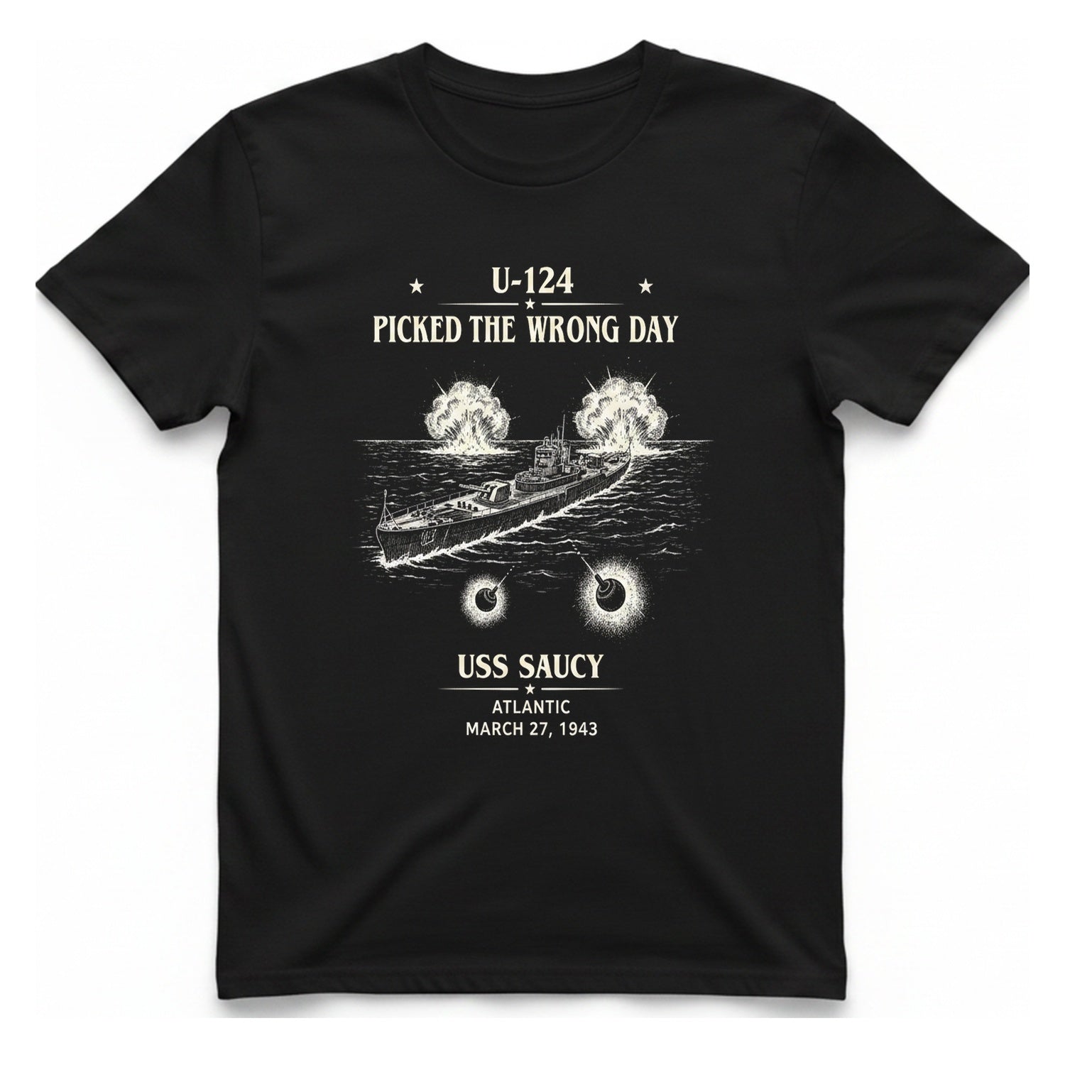 U Uss Saucy T-Shirt - Black front