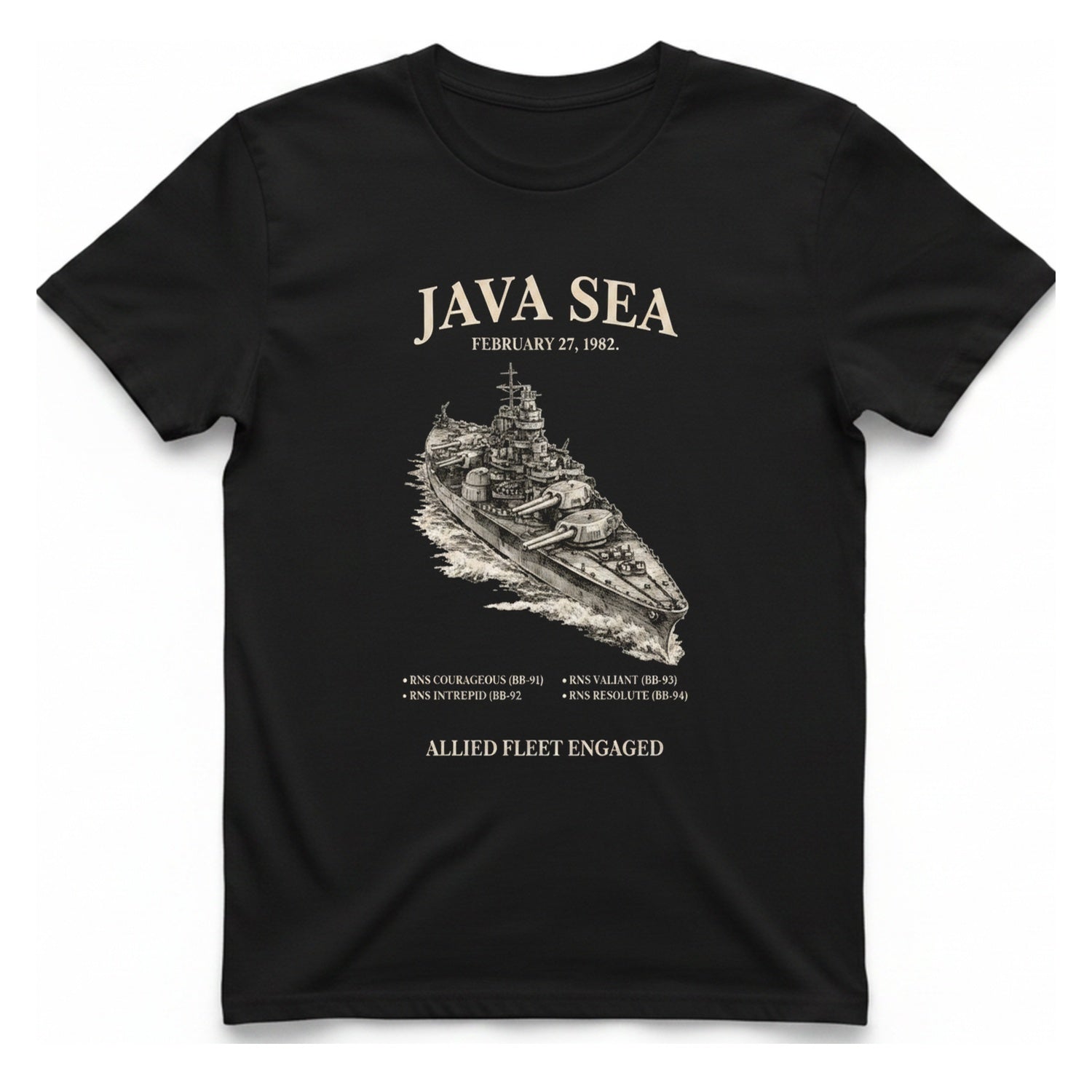 Java Sea Engagement T-Shirt - Black front