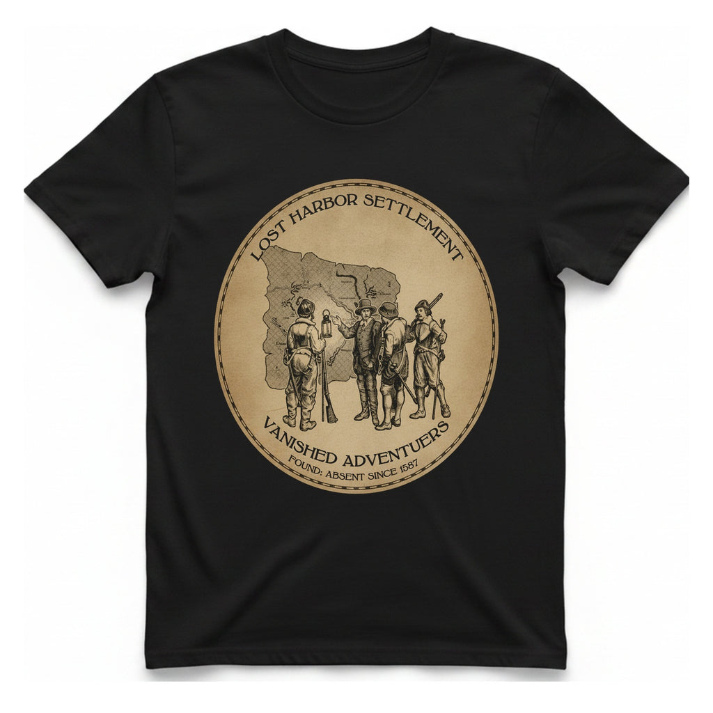 Lost Harbor Settlement T-Shirt - Black front