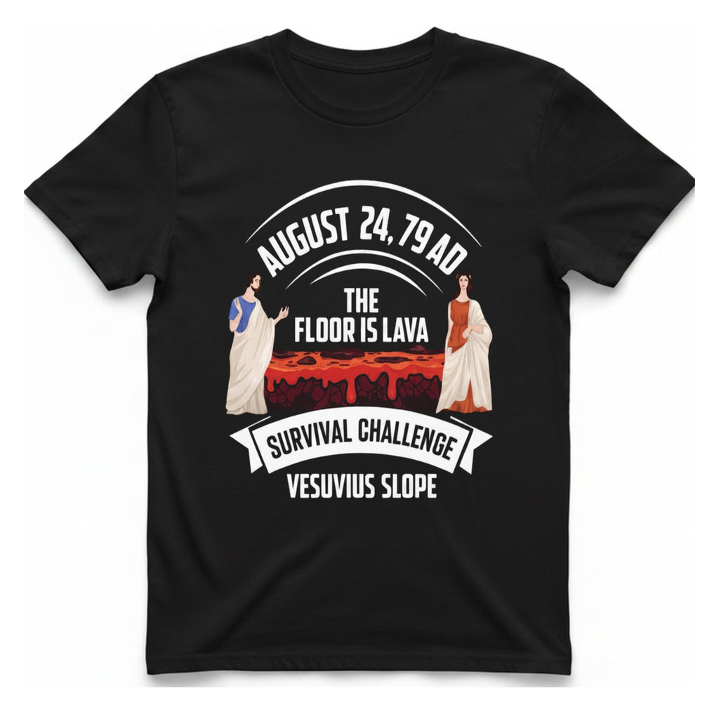 Vesuvius Lava Challenge T-Shirt - Black front