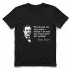 Theodore Roosevelt Quote T-Shirt - Black front