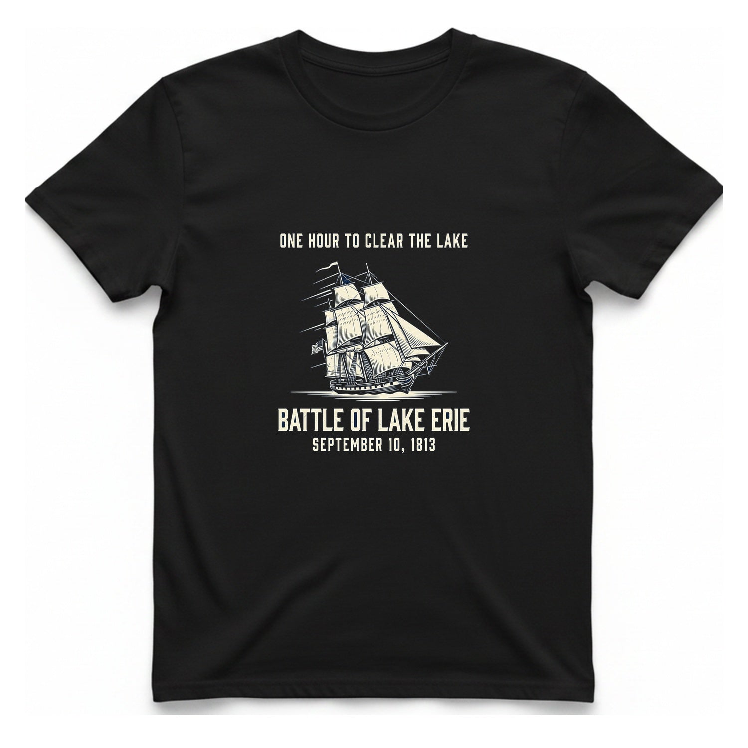Battle of Lake Erie T-Shirt - Black front