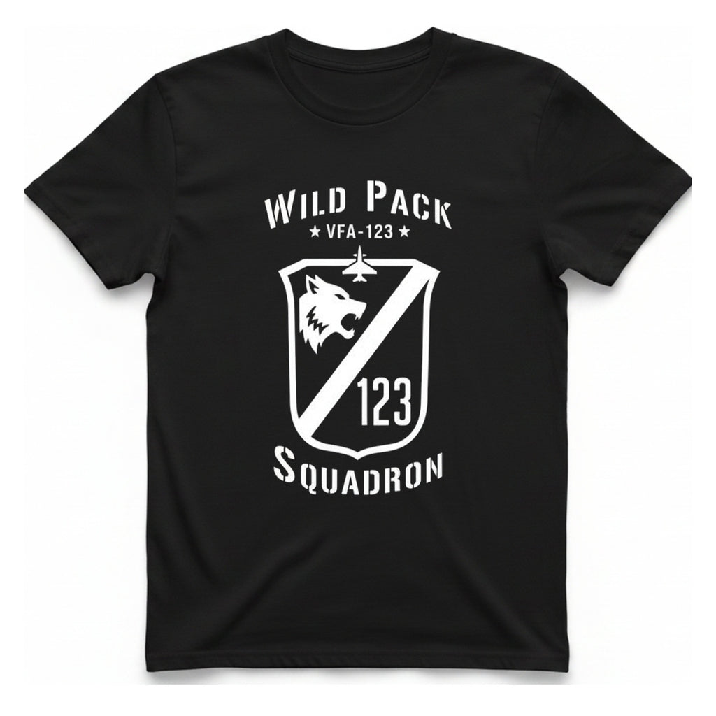 Wild Pack Vfa Squadron T-Shirt - Black front
