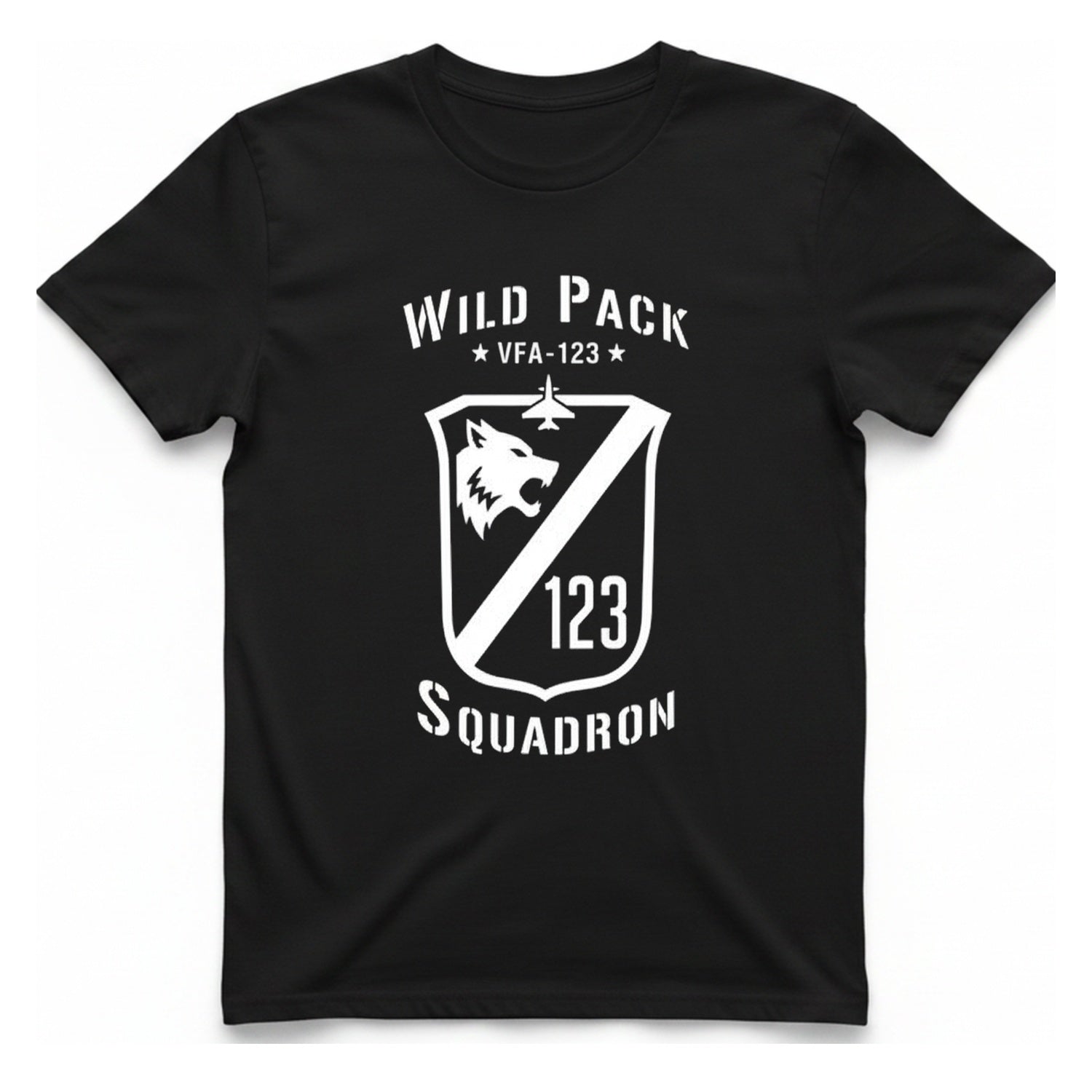 Wild Pack Vfa Squadron T-Shirt - Black front