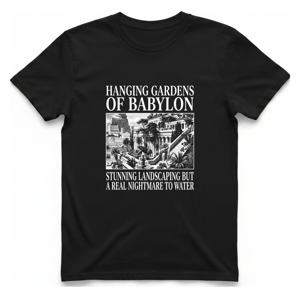 Hanging Gardens Landscaping T-Shirt - Black front