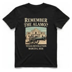 Remember The Alamo T-Shirt - Black front