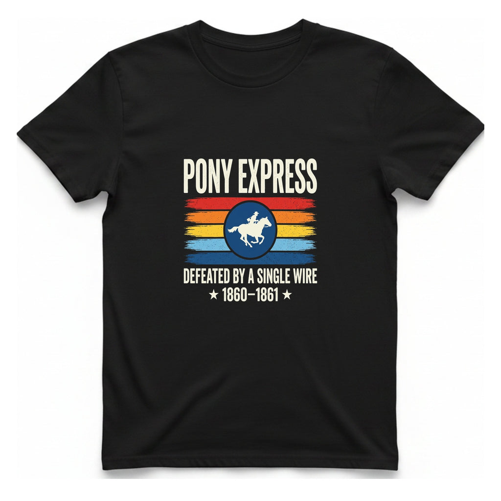 Pony Express Memorial T-Shirt - Black front