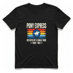 Pony Express Memorial T-Shirt - Black front