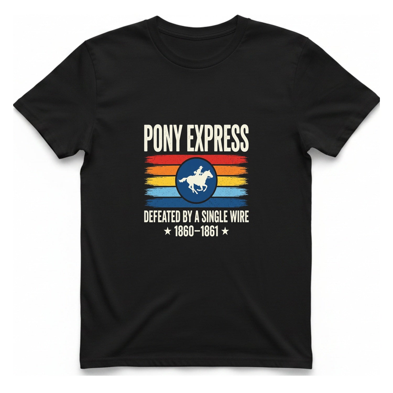 Pony Express Memorial T-Shirt - Black front