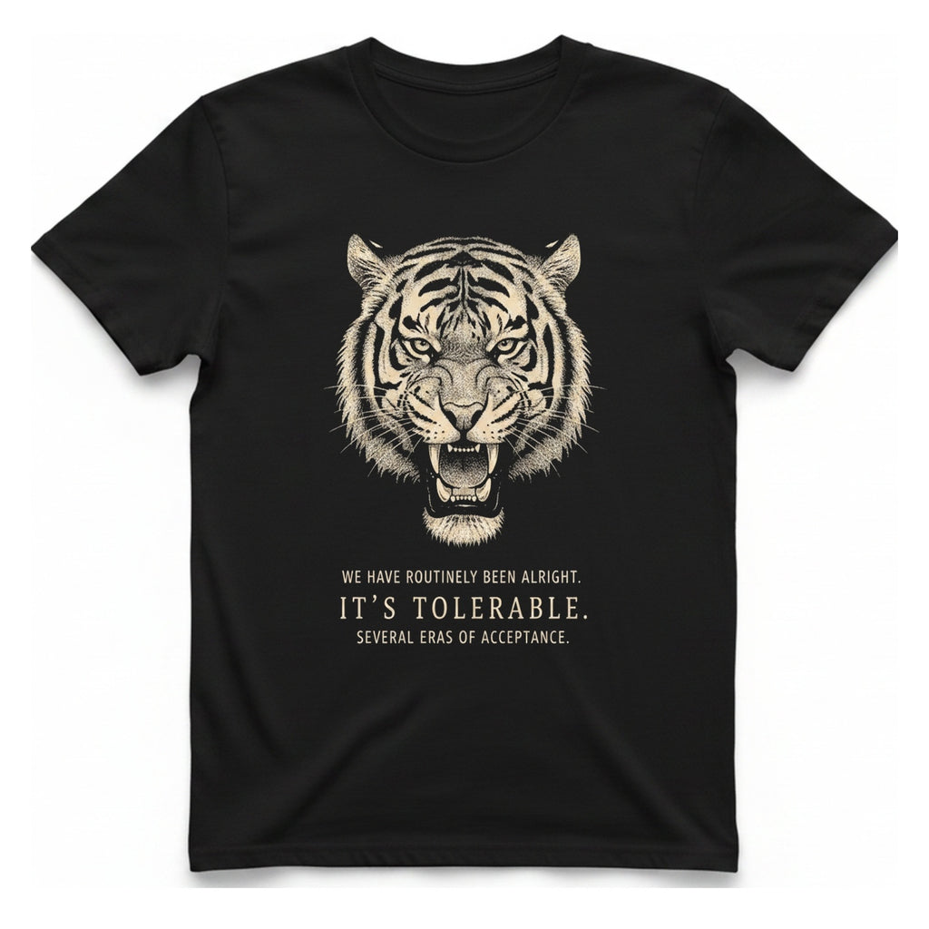It Tolerable Tiger T-Shirt - Black front