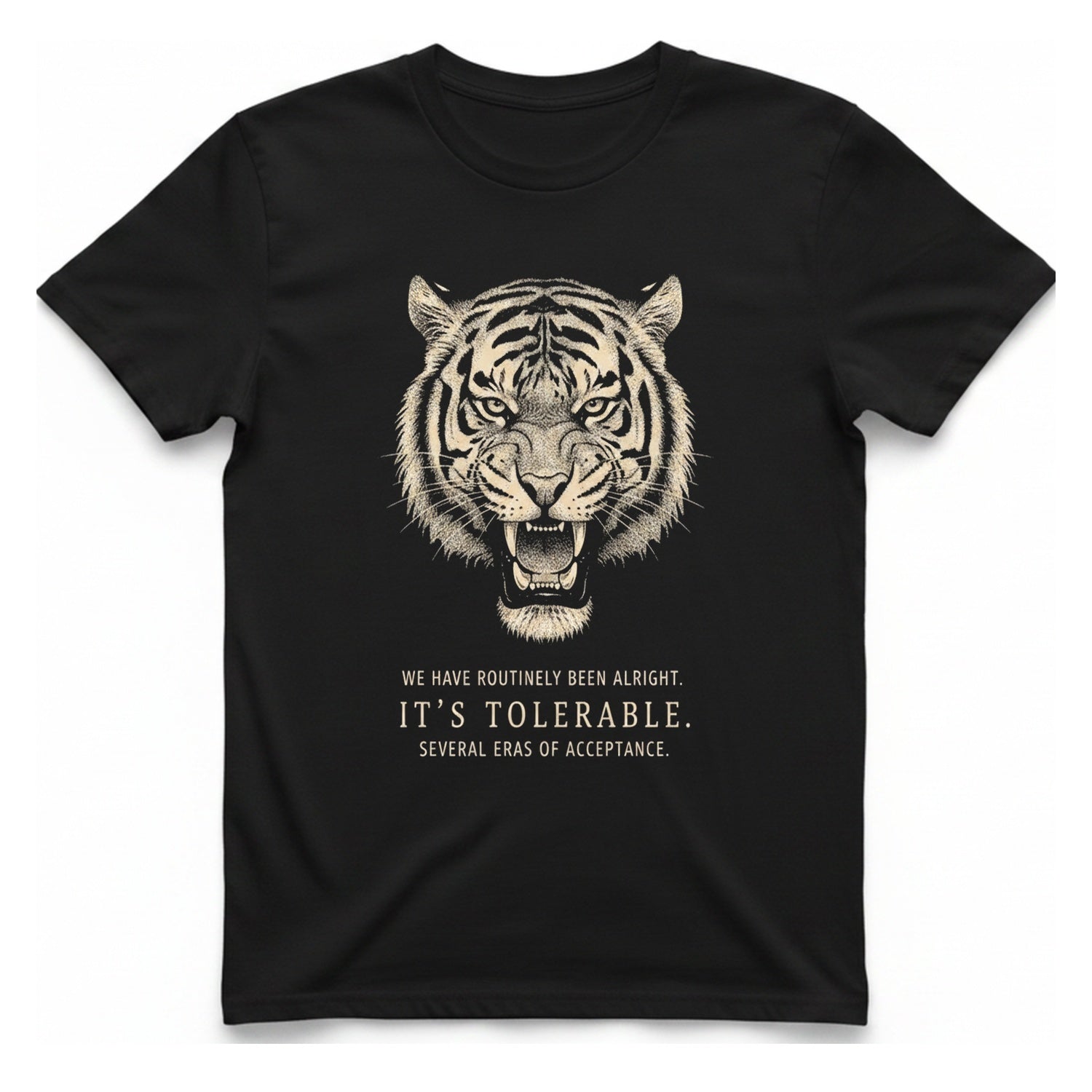 It Tolerable Tiger T-Shirt - Black front