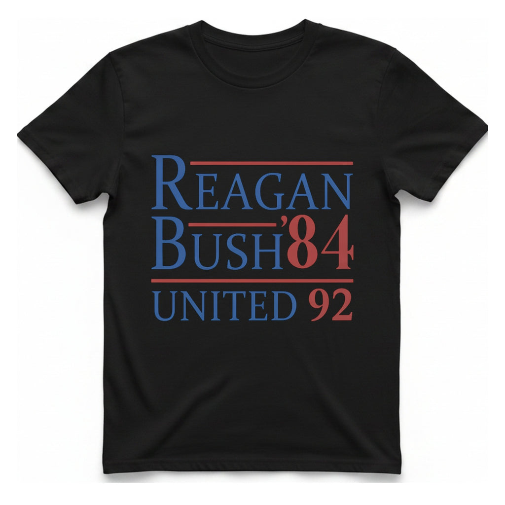 Reagan Bush United T-Shirt - Black front