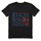 Reagan Bush United T-Shirt - Black front