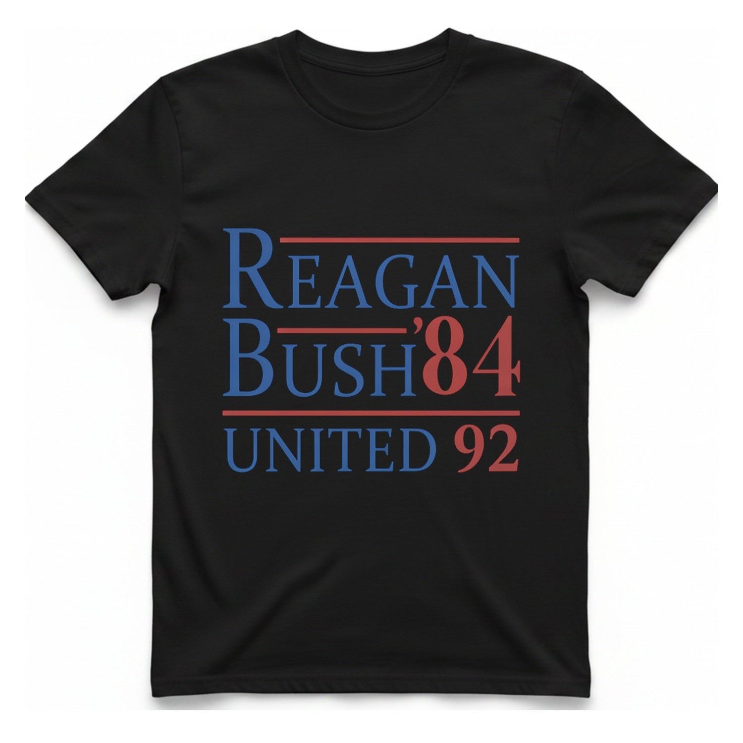 Reagan Bush United T-Shirt - Black front