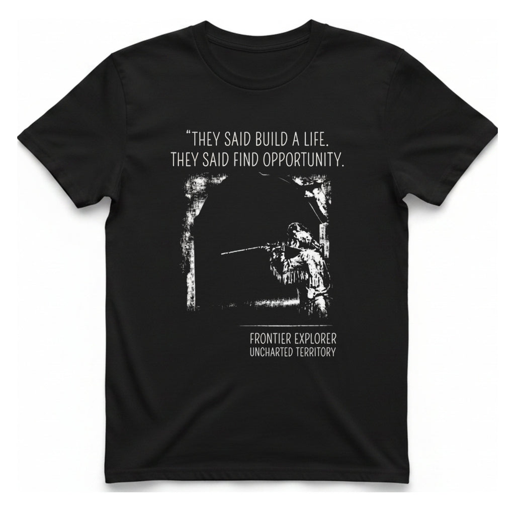 Frontier Explorer Uncharted T-Shirt - Black front