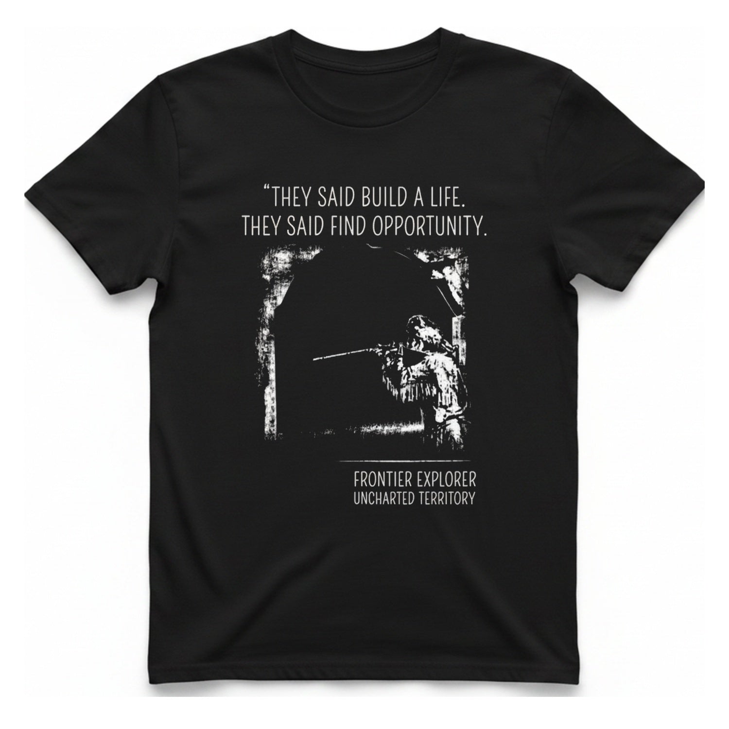 Frontier Explorer Uncharted T-Shirt - Black front