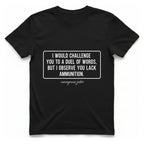 Duel of Words T-Shirt - Black front