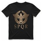 Roman Empire Spqr T-Shirt - Black front
