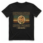 Dinosaurs Never Forget T-Shirt - Black front