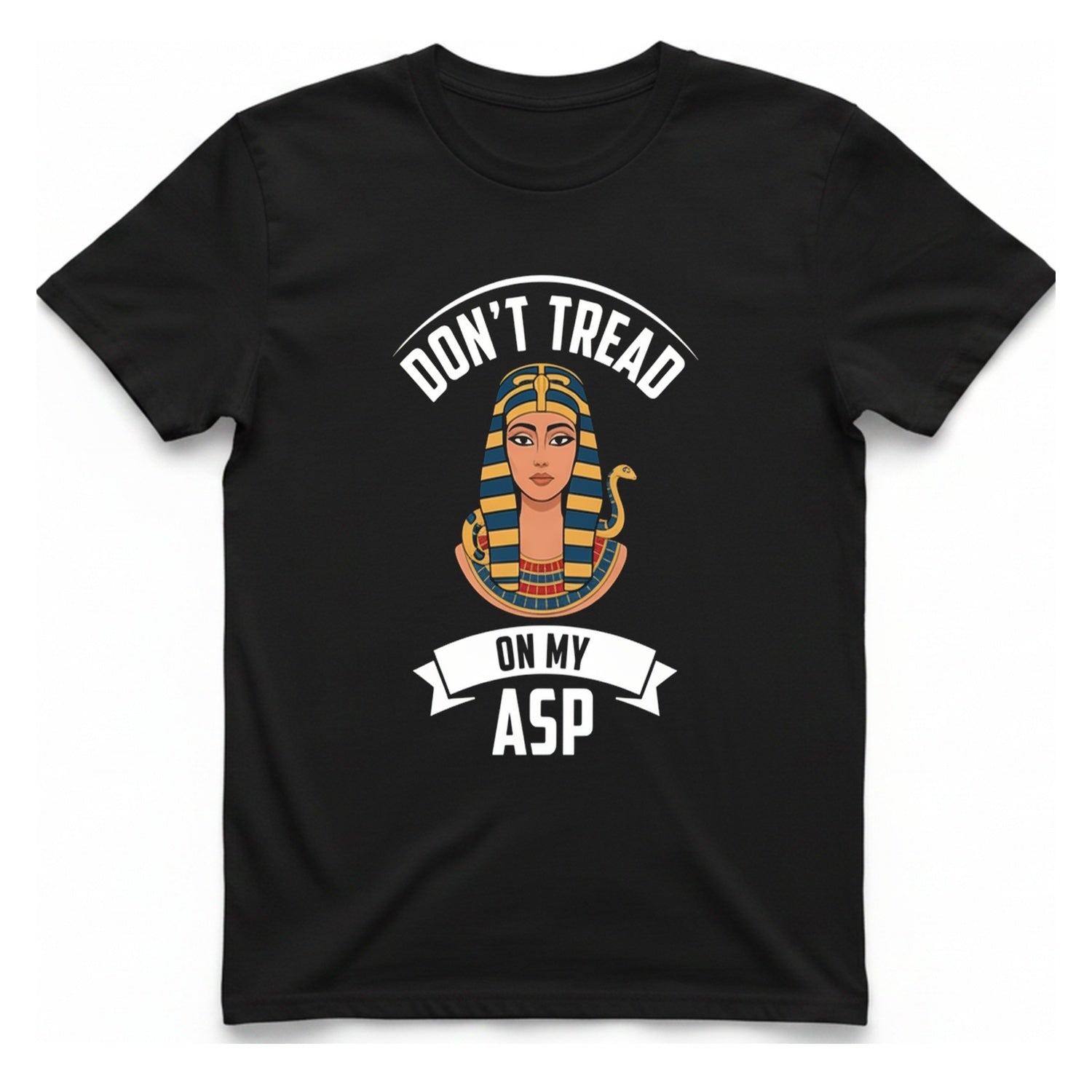 Cleopatra Asp T-Shirt - Black front