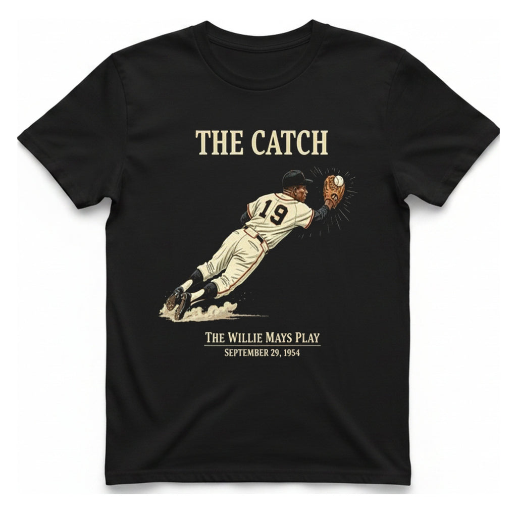 The Willie Mays Play T-Shirt - Black front