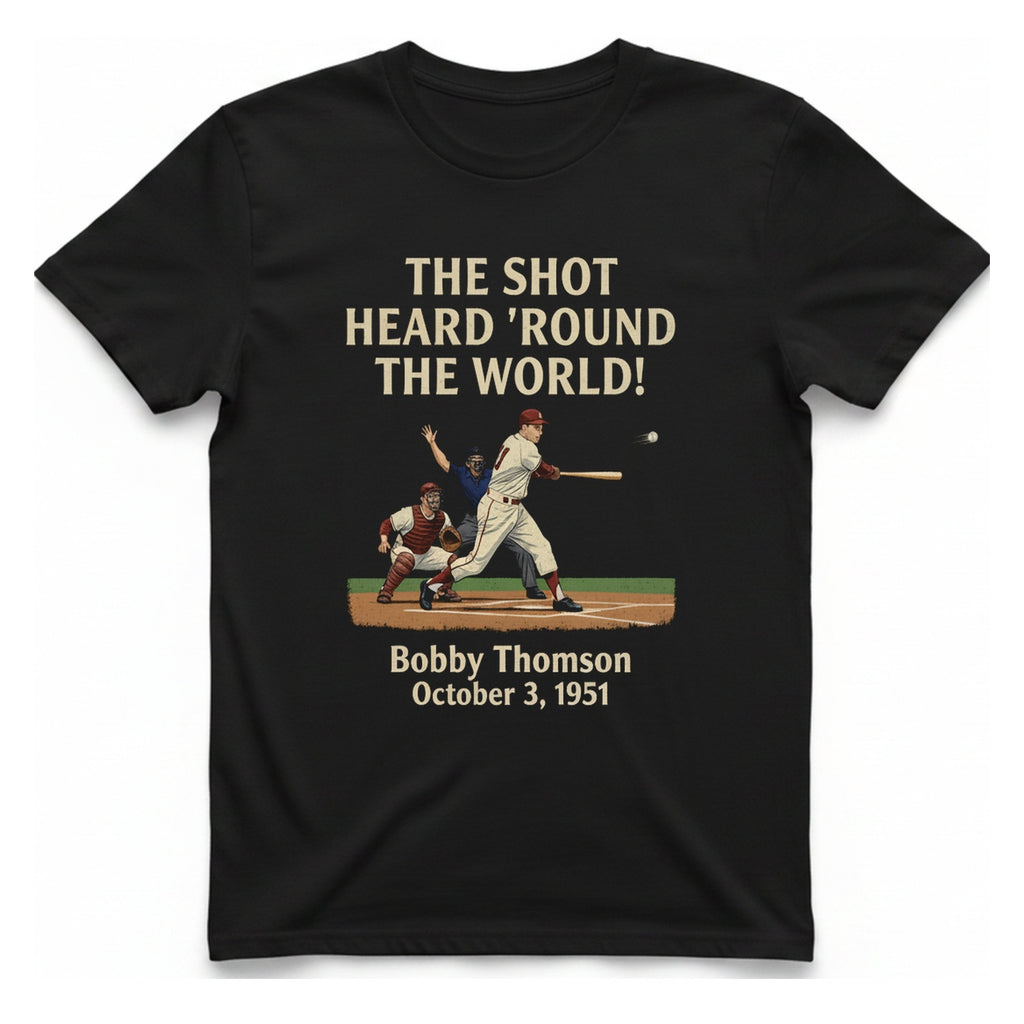 The Shot Heard 'Round The T-Shirt - Black front