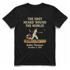 The Shot Heard 'Round The T-Shirt - Black front