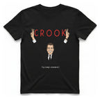 Not A Crook T-Shirt - Black front