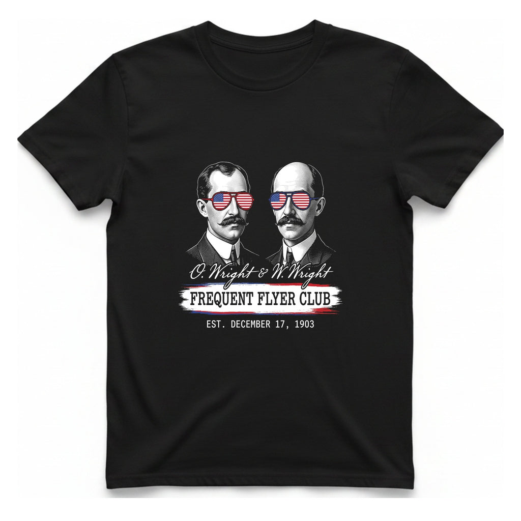 Wright Brothers Frequent Flyer T-Shirt - Black front