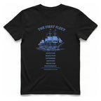 First Fleet Navigation Act T-Shirt - Black front