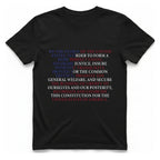 United States Constitution T-Shirt - Black front