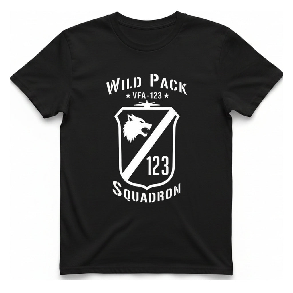 Wild Pack Squadron T-Shirt - Black front
