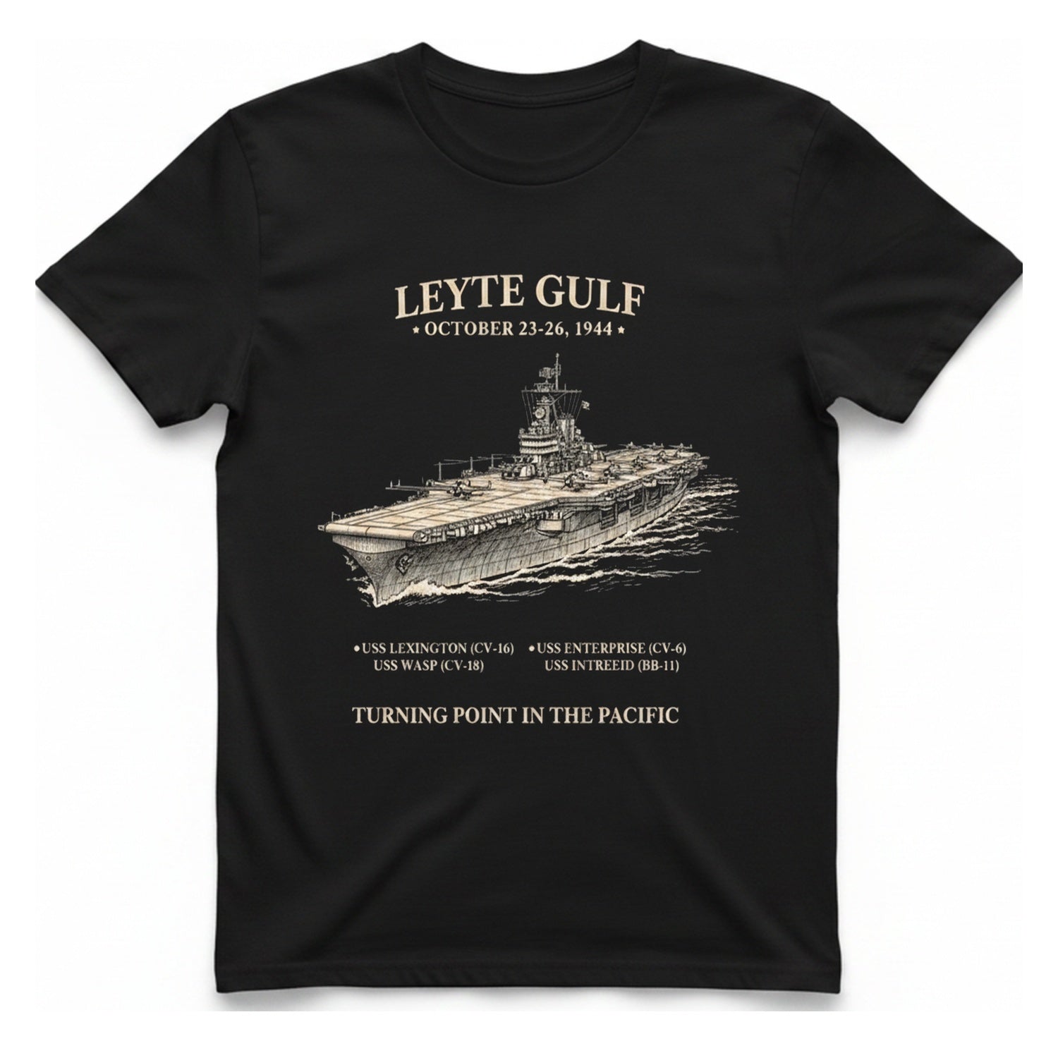 Leyte Gulf Turning Point T-Shirt - Black front