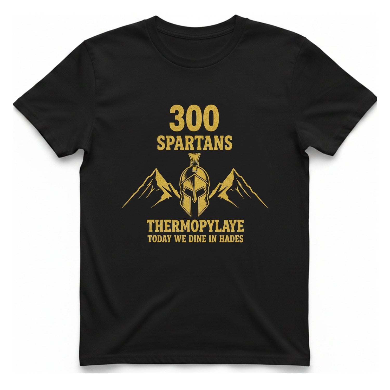 Spartans Thermopylae T-Shirt - Black front