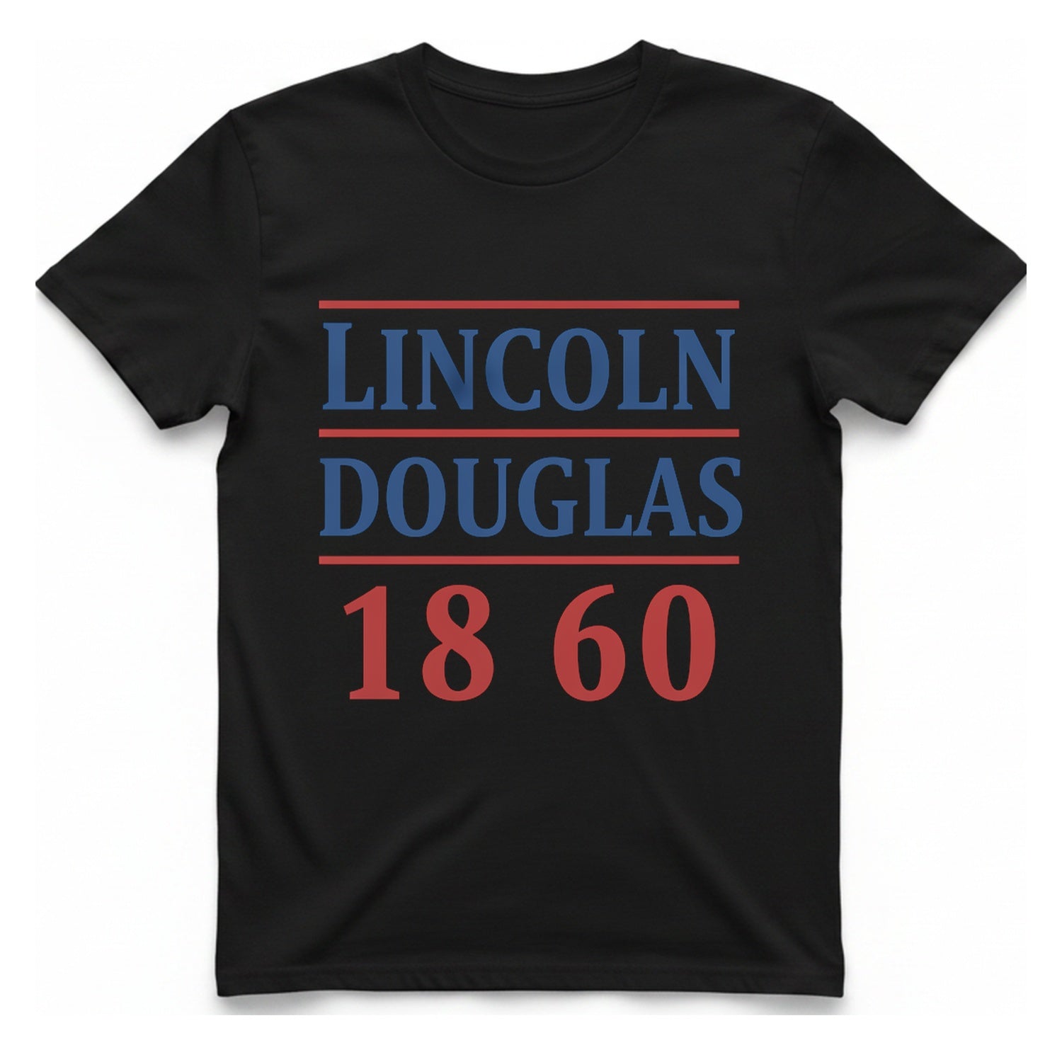 Lincoln Douglas T-Shirt - Black front