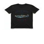 Battle of Britain Spitfire T-Shirt - Black front